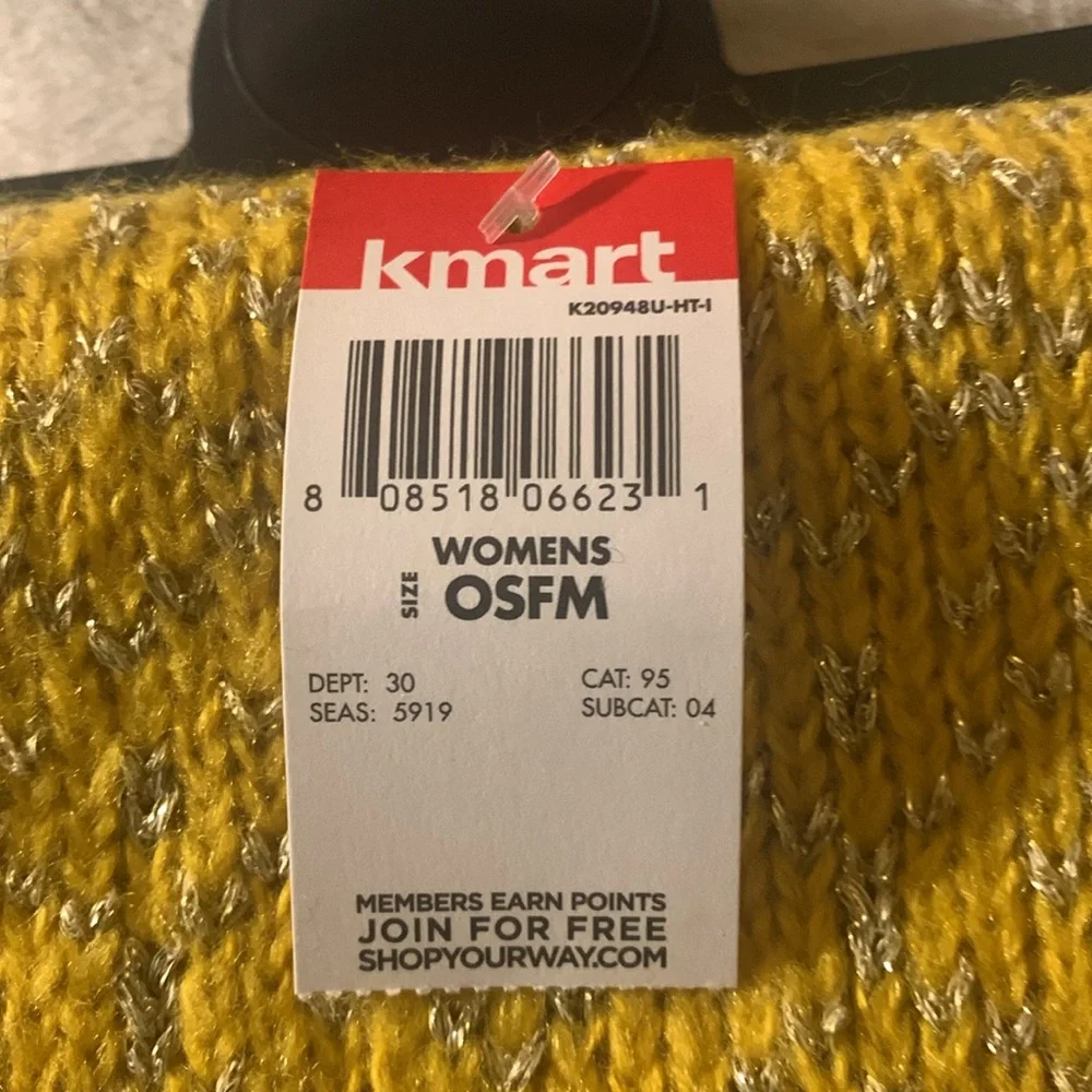 Kmart yellow sparkly